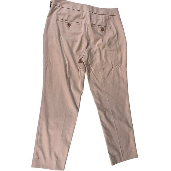 Banana Republic Avery Pants Womens Blush Size 2P Faux Bow Belt Soft Pockets - Picture 2 of 9